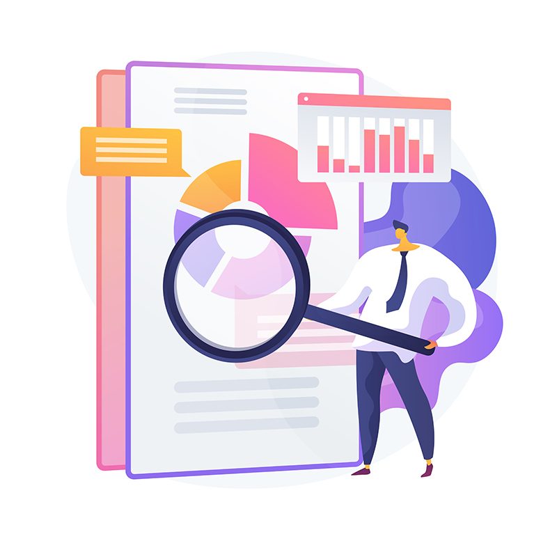 Business audit vector concept metaphor